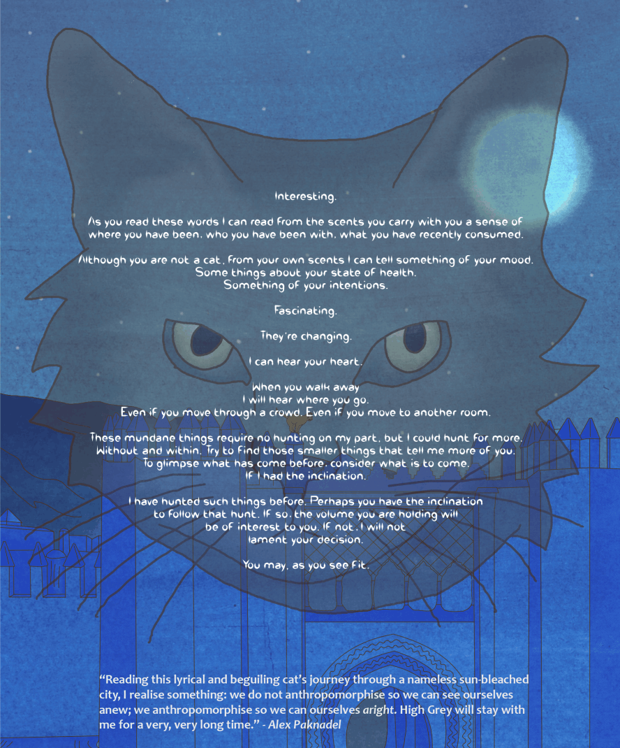 Back of High Grey Book